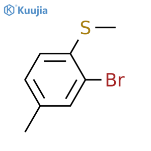 3-Bromo-4-(methylthio)toluene structure