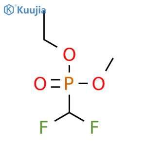 Phosphonic acid, (difluoromethyl)-, ethyl methyl ester, (R)- structure