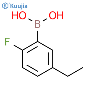 5-Ethyl-2-fluorophenylboronic acid structure