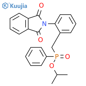 Phosphinic acid,[[2-(1,3-dihydro-1,3-dioxo-2H-isoindol-2-yl)phenyl]methyl]phenyl-,1-methylethyl ester structure