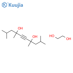 2,4,7,9-Tetramethyl-5-decyne-4,7-diol ethoxylate (Avg Mn 465-485) structure