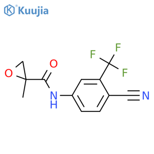 N-4-Cyano-3-(trifluoromethyl)phenyl-2-methyl-2-oxiranecarboxamide structure