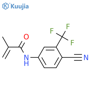 N-4-Cyano-3-(trifluoromethyl)phenyl-2-methylacrylamide structure