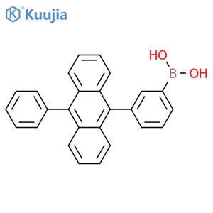 Boronic acid, [3-(10-phenyl-9-anthracenyl)phenyl]- structure