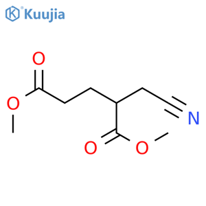 Pentanedioic acid,2-(cyanomethyl)-, 1,5-dimethyl ester structure