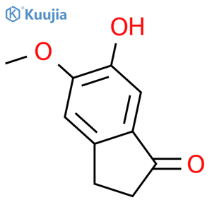 6-Hydroxy-5-methoxy-1-indanone structure