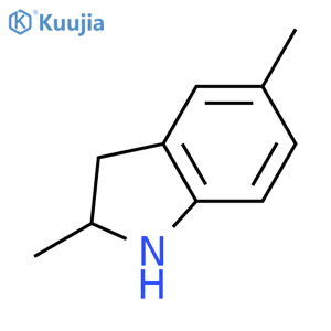 2,5-Dimethyl-2,3-dihydro-1H-indole structure