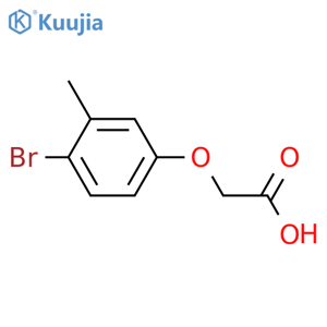 2-(4-Bromo-3-methylphenoxy)acetic acid structure