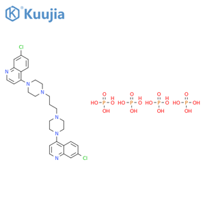 Piperaquine Tetraphosphate structure