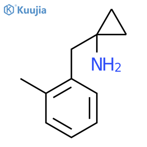 1-(2-methylphenyl)methylcyclopropan-1-amine structure