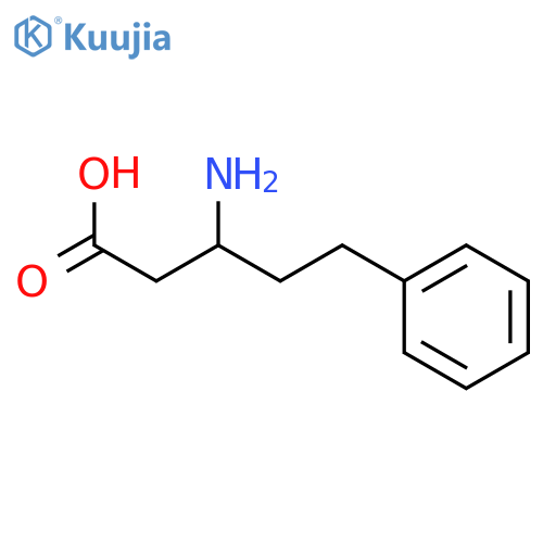 3-Amino-5-phenylpentanoic acid structure