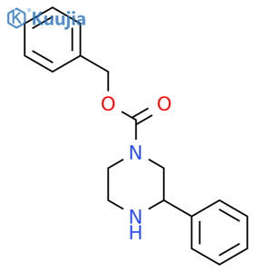 3-PHENYL-PIPERAZINE-1-CARBOXYLIC ACID BENZYL ESTER structure