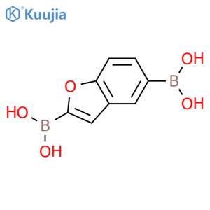 Benzofuran-2,5-diboronic acid structure