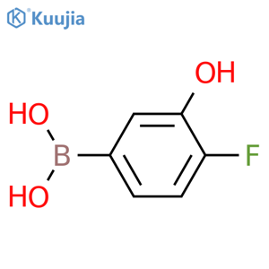 (4-fluoro-3-hydroxy-phenyl)boronic acid structure