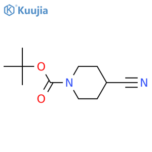 tert-butyl 4-cyanopiperidine-1-carboxylate structure