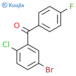 (5-Bromo-2-chlorophenyl)(4-fluorophenyl)methanone structure