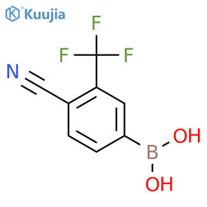 4-Cyano-3-(trifluoromethyl)phenylboronic acid structure