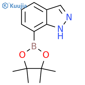 7-(tetramethyl-1,3,2-dioxaborolan-2-yl)-1H-indazole structure