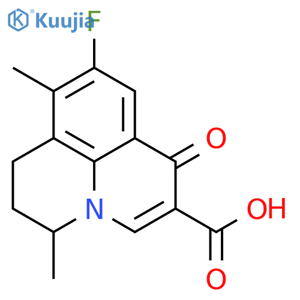 1H,5H-Benzo[ij]quinolizine-2-carboxylicacid, 9-fluoro-6,7-dihydro-5,8-dimethyl-1-oxo- structure