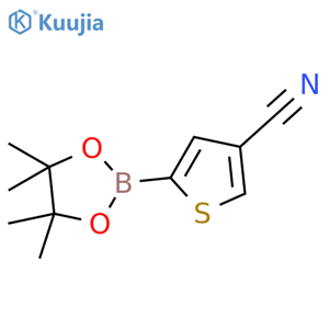 5-(4,4,5,5-Tetramethyl-1,3,2-dioxaborolan-2-yl)thiophene-3-carbonitrile structure