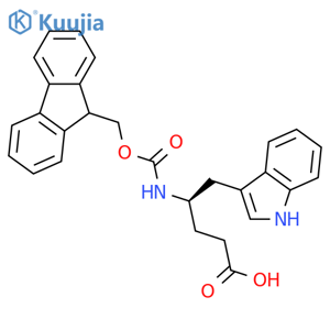 (R)-Fmoc-4-amino-5-(1h-indol-3-yl)-pentanoic acid structure