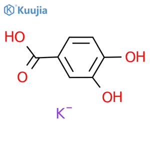 Potassium 3,4-dihydroxybenzoate structure