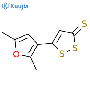 3H-1,2-Dithiole-3-thione, 5-(2,5-dimethyl-3-furanyl)- structure