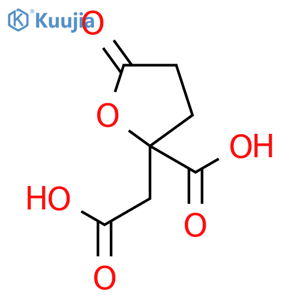 2-(Carboxymethyl)-5-oxotetrahydrofuran-2-carboxylic acid structure