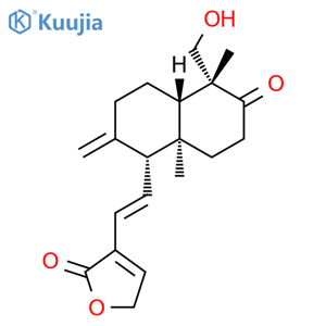 3-[(1E)-2-[(1R,4aS,5R,8aR)-Decahydro-5-(hydroxymethyl)-5,8a-dimethyl-2-methylene-6-oxo-1-naphthalenyl]ethenyl]-2(5H)-furanone structure