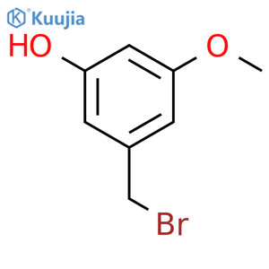 3-(bromomethyl)-5-methoxyphenol structure