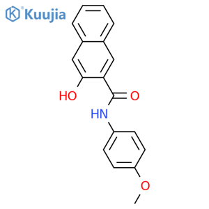 3-hydroxy-4'-methoxy-2-naphthanilide structure