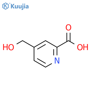 4-(Hydroxymethyl)pyridine-2-carboxylic acid structure