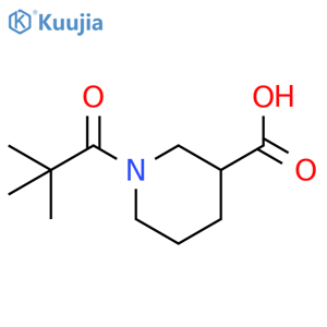 1-(2,2-DIMETHYLPROPANOYL)PIPERIDINE-3-CARBOXYLIC ACID structure