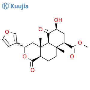 2H-Naphtho[2,1-c]pyran-7-carboxylicacid, 2-(3-furanyl)dodecahydro-9-hydroxy-6a,10b-dimethyl-4,10-dioxo-, methylester, (2S,4aR,6aR,7R,9S,10aS,10bR)- structure