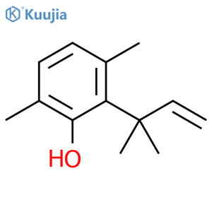 Phenol, 2-(1,1-dimethyl-2-propen-1-yl)-3,6-dimethyl- structure