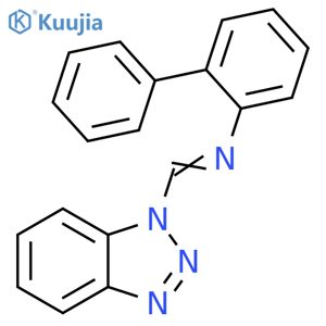 N-(1H-Benzotriazol-1-ylmethylene)[1,1′-biphenyl]-2-amine structure