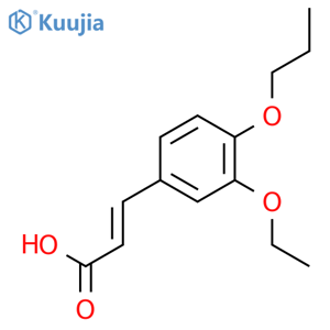 3-(3-Ethoxy-4-propoxyphenyl)prop-2-enoic Acid structure