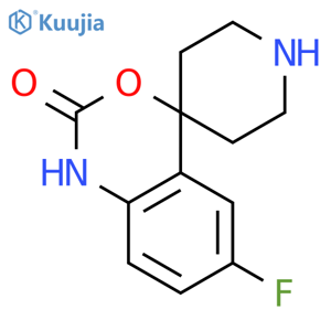 6-fluoro-1,2-dihydrospiro[3,1-benzoxazine-4,4'-piperidin]-2-one structure