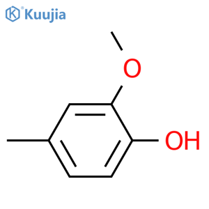 2-Methoxy-4-methylphenol structure