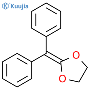 1,3-Dioxolane, 2-(diphenylmethylene)- structure