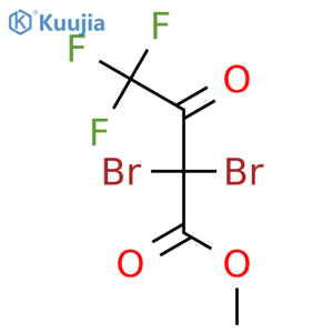 Butanoic acid, 2,2-dibromo-4,4,4-trifluoro-3-oxo-, methyl ester structure