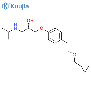 2-Propanol,1-[4-[2-(cyclopropylmethoxy)ethyl]phenoxy]-3-[(1-methylethyl)amino]-, (2S)- structure