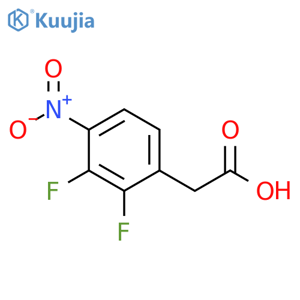 Benzeneacetic acid, 2,3-difluoro-4-nitro- structure