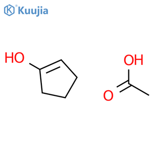 1-Cyclopenten-1-ol, acetate structure