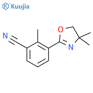 Benzonitrile, 3-(4,5-dihydro-4,4-dimethyl-2-oxazolyl)-2-methyl- structure