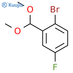 2-BROMO-5-FLUOROBENZALDEHYDE DIMETHYL ACETAL structure