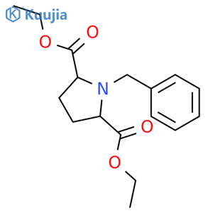 1-Benzylpyrrolidine-2,5-dicarboxylic acid diethyl ester structure