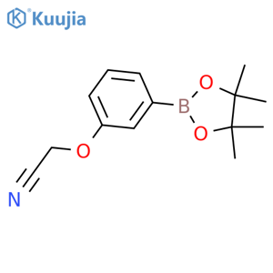 3-Cyanomethoxyphenylboronic acid, pinacol ester structure