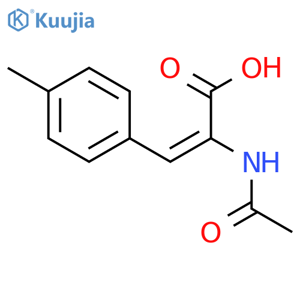 (2Z)-2-acetamido-3-(4-methylphenyl)prop-2-enoic acid structure