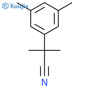 a,a,3,5-Tetramethyl-benzeneacetonitrile structure